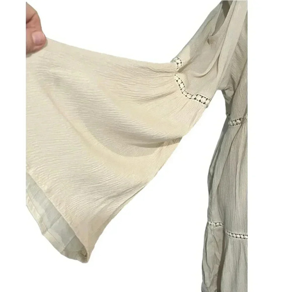 Umgee beige size L cold shoulder mini dress EUC - Picture 6 of 11